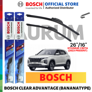 Bosch Clear Advantage Wiper blade set for Hyundai Creta 2023-Present (26/16) 2pcs Bosch Wiper Blade