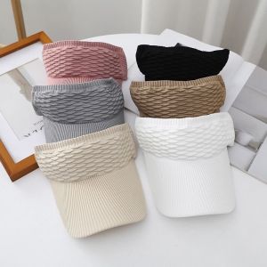 Summer Sun Hat Beanie Hat Sun Protection Cap Wide Brim Empty Top Breathable for Outdoors Travel