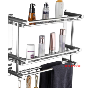 Thanh lý Kệ treo tường nhà tắm kệ Inox nhà tắm kệ treo khăn nhà tắm kệ phòng tắm bằng chất liệu Inox hàng nhập khẩu