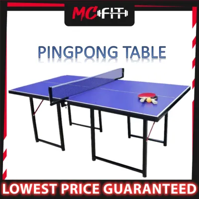 MCFIT Professional Indoor Waterproof Table Tennis Ping Pong Table With Quick Clamp Net & Post Set Meja Ping Pong