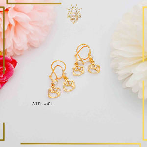 ANTING EMAS KADAR 375/8KARAT DAN EMAS KADAR 300/6KARAT ANTING HELO KITY ANTING ANAK EMAS CANTIK ATM 139