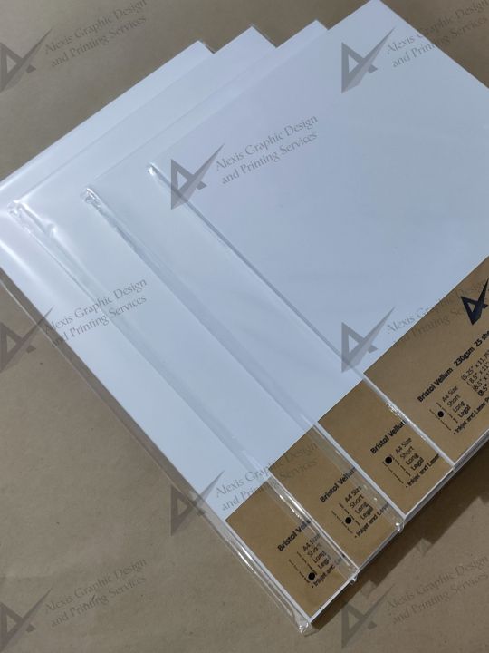 Bristol Vellum 230gsm/180gsm/120gsm 25 sheets/pack Lazada PH