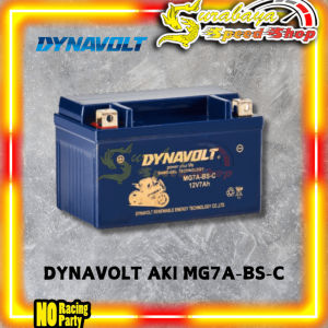 Dynavolt Aki Motor Nano-Gel MG7A-BS-C 7Ah Kawasaki Ninja 250 Karbu Original DYNAVOLT