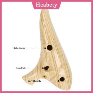 Heabety 12 Lỗ Ocarina Cụ Ocarinas Alto C Tone Chuyên Nghiệp Nhựa Ocarina Cụ Cho Người Yêu Âm Nhạc Mới Bắt Đầu