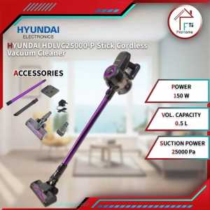 ProHome88 HYUNDAI Stick Cordless Vacuum Cleaner HDLVC25000 with 2-Speed *RED&PURPLE* / HDVC28000 2IN1 Stick & Handheld Vacuum Cleaner