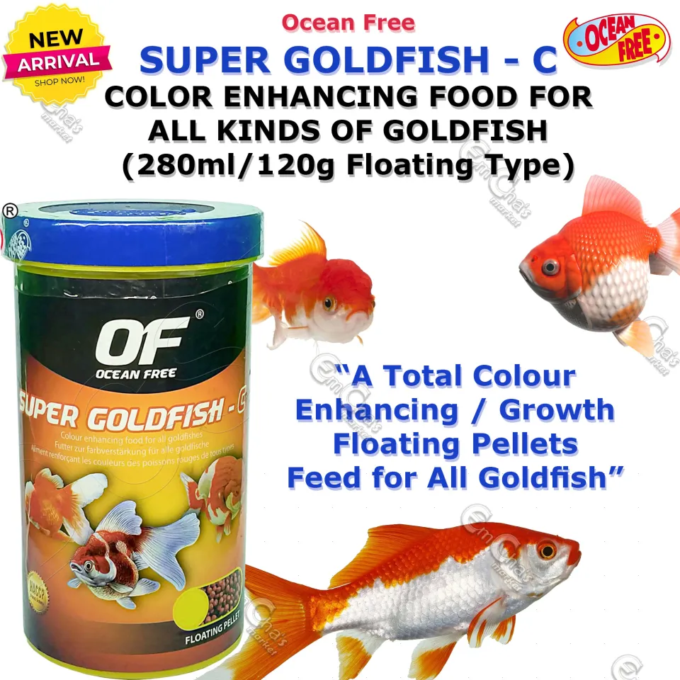 Ocean-Free Super Goldfish-C 280ml/120g (Black Bottle)Goldfish Food