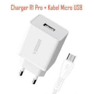 VEGER Wall Charger R1 Pro Single Port 2.4A Type C & Micro USB