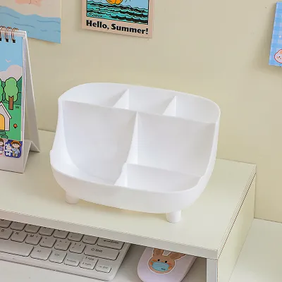 Hộp Đựng Bút Để Bàn HiNan Lưu Trữ Văn Phòng Phẩm Hộp Để Đồ Dụng Cụ Trang Điểm Mỹ Phẩm Khay Đựng Bút Học Sinh