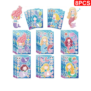 🔥HOT🔥DIY Aluminum Foil Craft Toys Hand Colored Aluminum Foil Stickers Foil Art Kit for Kids Foil Fun Craft Kits Supplies No Mess Art for Kids Foil Foam Stickers Art Craft Activity for Kids DIY Creative Activity Birthday Christmas Gift