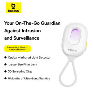 Baseus Thiết bị dò camera thông minh Camera giấu kín Bộ dò tín hiệu có thể sạc lại treo báo động an ninh bảo vệ Detector