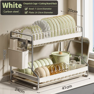 Sink Dish Rack Stainless Steel Dish Rack Kitchen Stacking Kitchen Utensils With Accessories