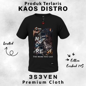 Tshirt Baju Kaos Distro Premium Pria Dewasa klasik Bandung cotton 24 S - 3S3ven Clothing Official