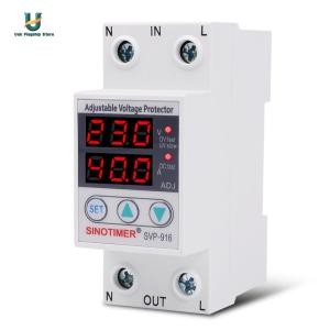 SVP-916 Adjustable Voltage Surge Protector Relay Limit Current Protection[Ueb Flagship Store]