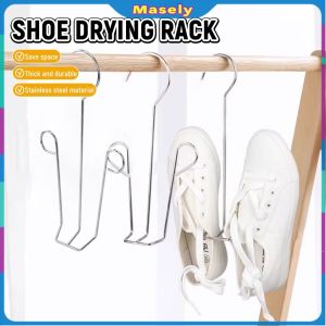 Masely Stainless Steel Shoes Drying Hanger Shoes Drying Rack Hanging Shoe Organizer Space Saving 1Pc