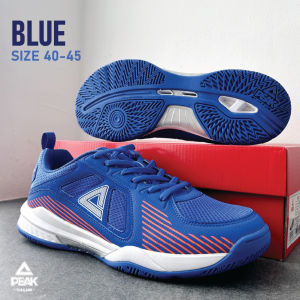PEAK "Cross Court" E39021C รองเท้าแบดมินตัน เทนนิส ปิงปอง Pickleball กีฬาในคอร์ท นุ่ม เบา พื้นหนึบ ทนทาน ป้องกันข้อเท้า