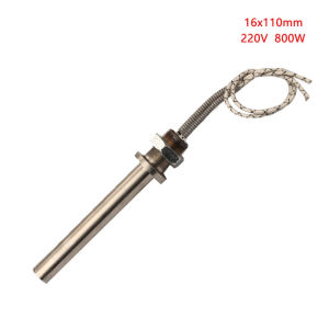 2 pieces of 220V  800W 16*110mm Cartridge Heater Tubular Element with M23*30 thread  Single-head Water Heating Tube