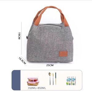 Premium Reusable Insulated Lunch Bag Thermal Portable Food Bags Perfect for Workers Students Travelers Kitchen Organization For Iced Beverages