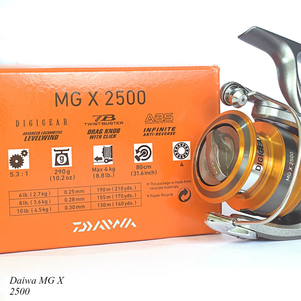 Jual Reel Pancing Daiwa MG S 2000/2500/3000 / Reel Spinning Daiwa