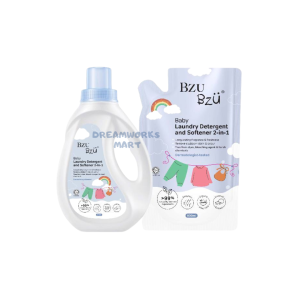 BZU BZU Baby Laundry Detergent and Softener 2-in-1 Bottle (1000ml) / Refill (800ml)