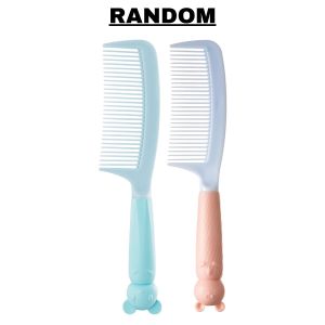 Sisir Roll Cermin Gagang Bulat Portable / Mirror Comb Handle Travel / Sikat Pijat Rambut Lurus Keriting Basah Kering Anti Rontok Anti Kusut / Kaca Rias Makeup Wajah Motif Karakter Lucu / Peralatan Grooming Warna Pastel - GP Mall