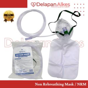 OneHealth Masker Oksigen Non Rebreathing Mask NRM Oxygen Mask Dewasa Anak