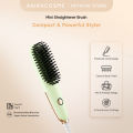 Japan AKIRA Mini Portable Ceramic Negative ion Hair Straightener Comb  Straightening Beard Brush for Men Hair Styling Beauty Tools. 