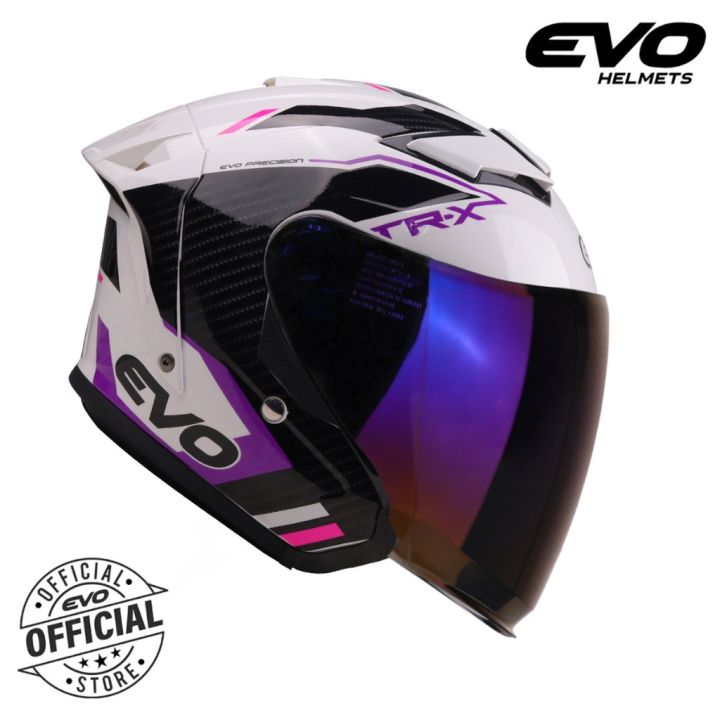 Couple Evo Helmet Purple RIDEX Titanium Infinity Glossy Pink