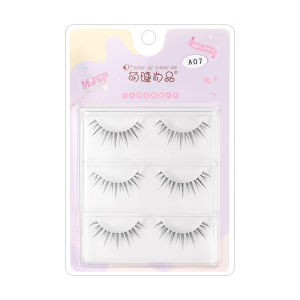 Dorisna 3/5 Pairs Natural Manga Lashes Soft False Eyelashes Daily Dating Makeup Eyelashes Wispy Lashes