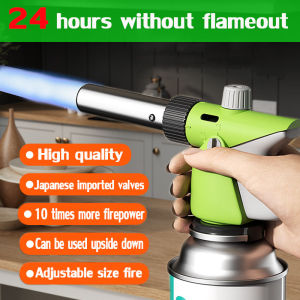 Newest model 10 years with not bad butane gas burner lighters blow blue torch gun flame gun torch butane mapp suplete set jet handheld tools and equipment gear accessories outdoor for Welding Barbecue Picnic Camping Does not contain butane gas