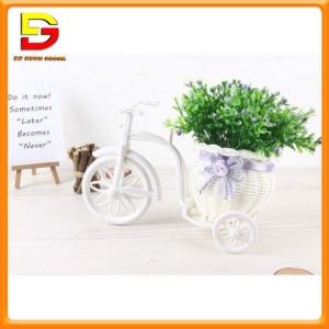 Hoa Giả Giỏ Xe Đạp Cắm Sẵn Hoa Gạo Nhiều Màu Sắc Trang Trí Kệ Tủ Giá Sách Bàn Học DG-410