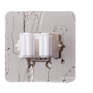 Malsia Stock Big Mop Hooks Holder Rack Wall Mounted Trackless Clamp Bathroom Broom Shelf Hanger Sangkut Penyangkut Clip Removable No-pouch No Drilling