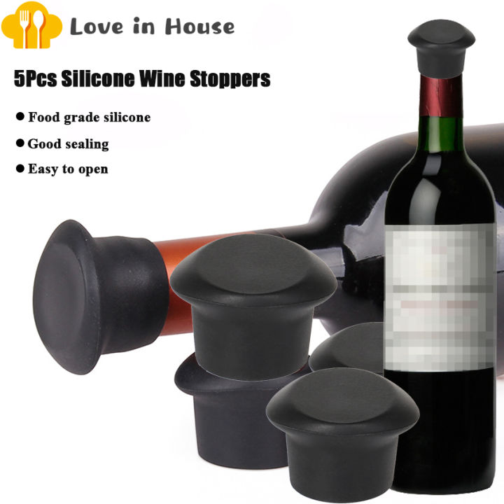 5 Cái Nút Chai Rượu Bằng Silicon, Nắp Chai Bia Tái Sử Dụng Nút Chai ...
