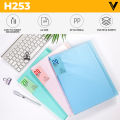 [SG SELLER] A4 File Organizer Stationery Transparent Loose Leaf Multi-Layer Waterproof Document Storage Folder Bag. 