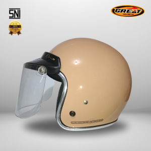 Great Helm Bogo List Chrome Premium Coklat Susu Original Pria Wanita SNI L02