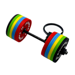 Thời trang mạnh mẽ PVC Barbell Keychain xách tay phòng tập thể dục Quà Tặng phụ kiện cho những người đam mê thể dục và những người yêu thích thể hình