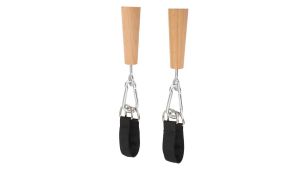 RiToEasysports Wooden Pull Up GripsHand Grips Strength Trainer Exerciser Pull Up Fitness Accessories for BoulderingKettlebellsWorkout
