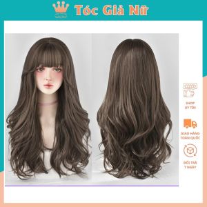 Tóc giả nguyên đầu xoăn dợn mã 8289