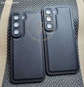 case infinix hot 60 pro plus infinix hot 60 pro leather black case kulit jeruk soft case
