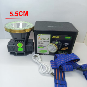 AT-510 ไฟฉายคาดหัว ไฟฉายLEDแรงสูง 500W IPX6 พกพาสะดวก ลุยฝนได้ ไฟสว่างแรง ไฟฉายคาดศรีษะ ความสว่างสูง ไฟคาดหัว ไฟคาดหัว ไฟฉายแรงสูง ไฟฉายเครื่องบิน ไฟฉายคาดหัว