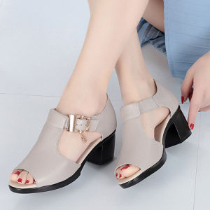 High-heeled Fashion Fish Mouth Korean Sandals New Shoes for Women