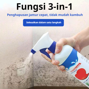 Wall mold remover removes with one spray without damaging the wall
