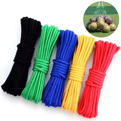 10M 4-8mm Braided Nylon Rope Polypropylene Rope Climbing Boat Yacht Sailing Line Pulley Rope Survival Parachute Cord Clothesline