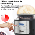 Máy xay kết hợp pha cafe bán tự động thương hiệu nhập khẩu DSP KA3055, 8 mức độ điều chỉnh độ min, chế độ hẹn giờ pha kèm chức năng chống nhỏ giọt khi ngắt (Bảo hành 12 tháng). 