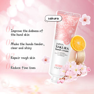 LAIKOU Sakura Hand Cream Nourishing Moisturizing Whitening Hand Skin Care Hand Lotion 30g
