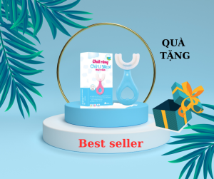 Bàn chải đánh răng chữ U thương hiệu Midkid cho bé từ 2 tuổi chải xoay 180 độ massage răng chất liệu mềm mại an toàn