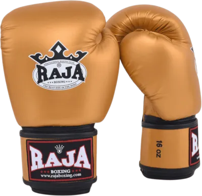 นวมชกมวย นวมมวยไทย นวมราชา ถุงมือ นวมต่อย RAJA BOXING Gloves Model 1 Semi Leather (หนังไมโครแท้ 100%)