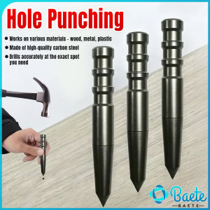 Baete Manual Hole Positioning Center Punch Die Carbon Steel Hand Operated Drilling Marker Tool Hand Tool
