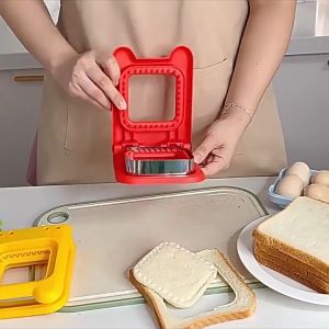 Sandwich Cutters Mould Sandwich Cutter Bread Mold Toast Maker Cake Cookie Cutter Kitchen Breakfast Dessert DIY Tool Cookie Cutter Sandwich Press Mold Breakfast Sandwich Cutting Tool