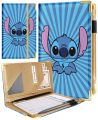 Akkya Server Book for Waitress Cute Serving Books with Zipper Pocket Accessories Cartoon Leather Server Check Book Restaurant Server Booklet Ticket Book Holder Blue. 