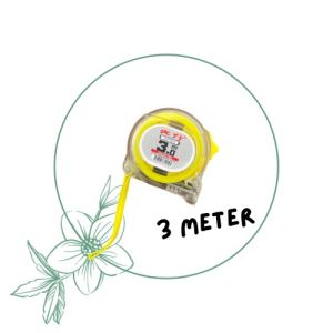 Meteran Tukang Alat Pengukur Pita Gulung Steel Cangkang Plastik ABS